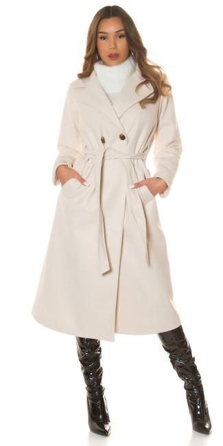 Musthave Coat with buttons Beige